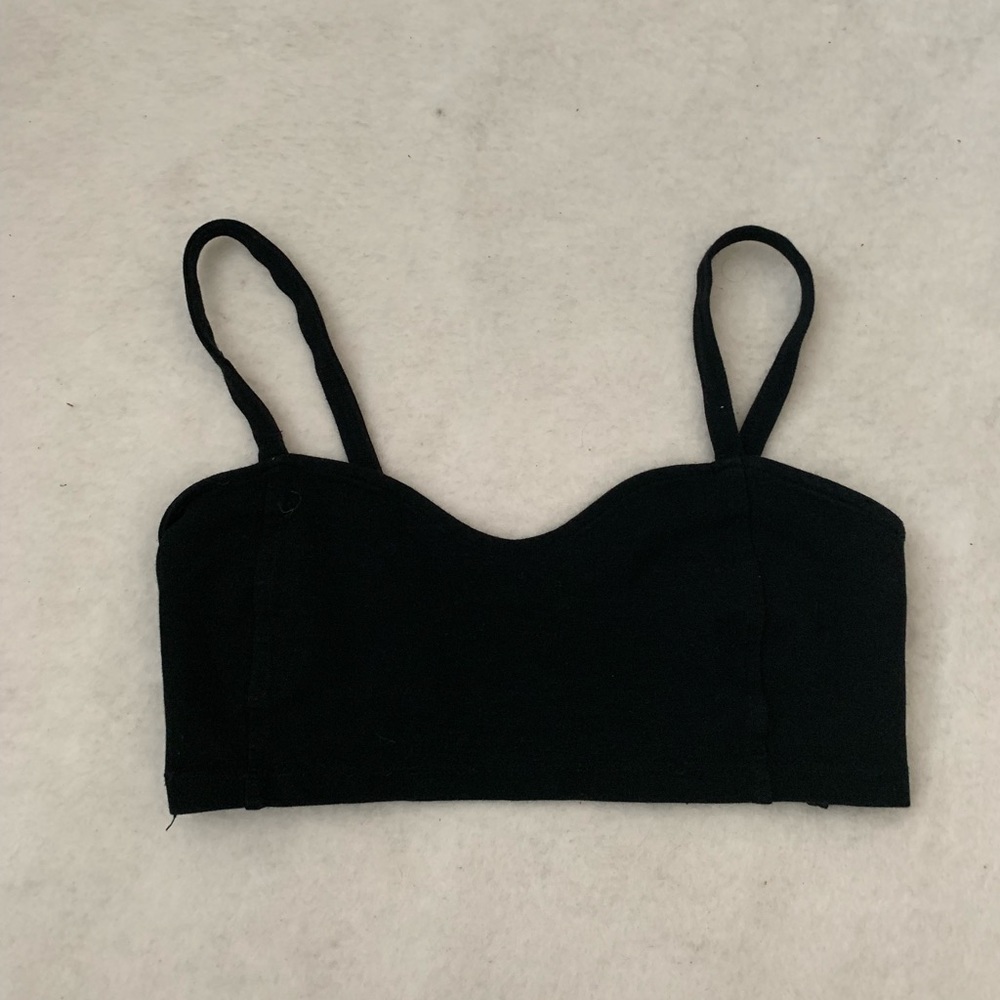 Brandy Melville Black Strappy Bralette